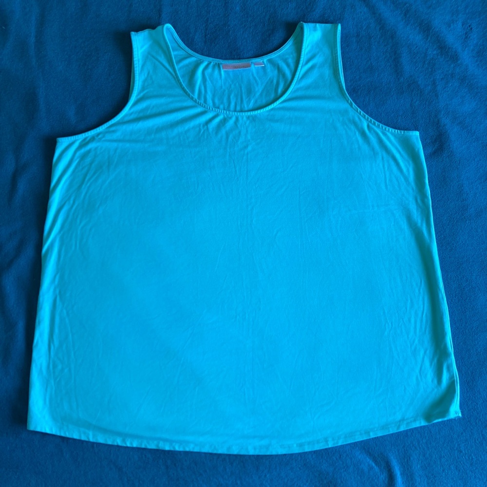 Belle by Kim Gravel Aqua Tank Top